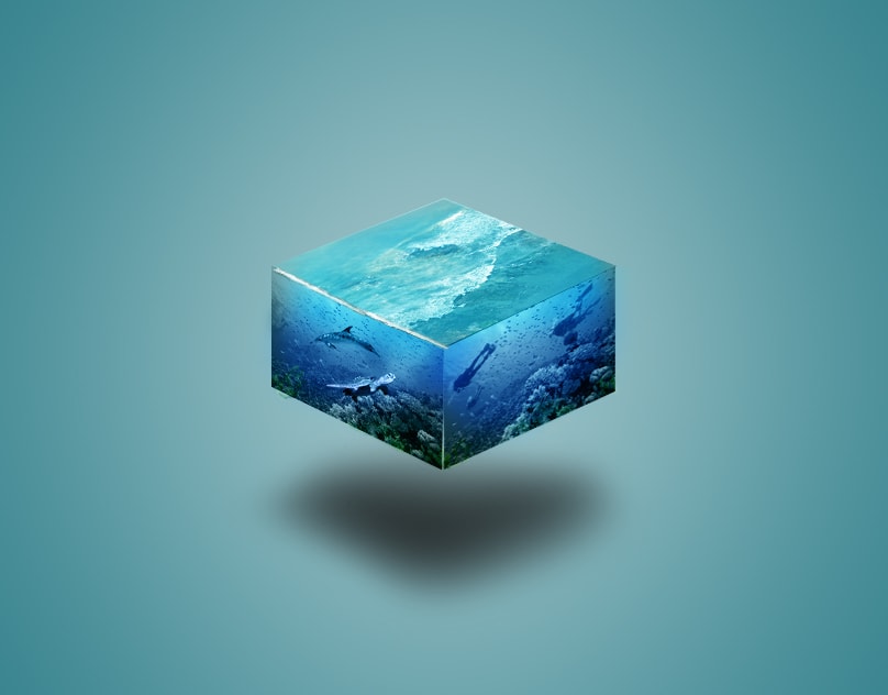 A Cubic Representation of Underwater Dive - Fotovalley